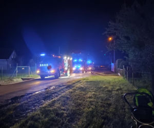 Pożar w Kłobuczynie na Dolnym Śląsku