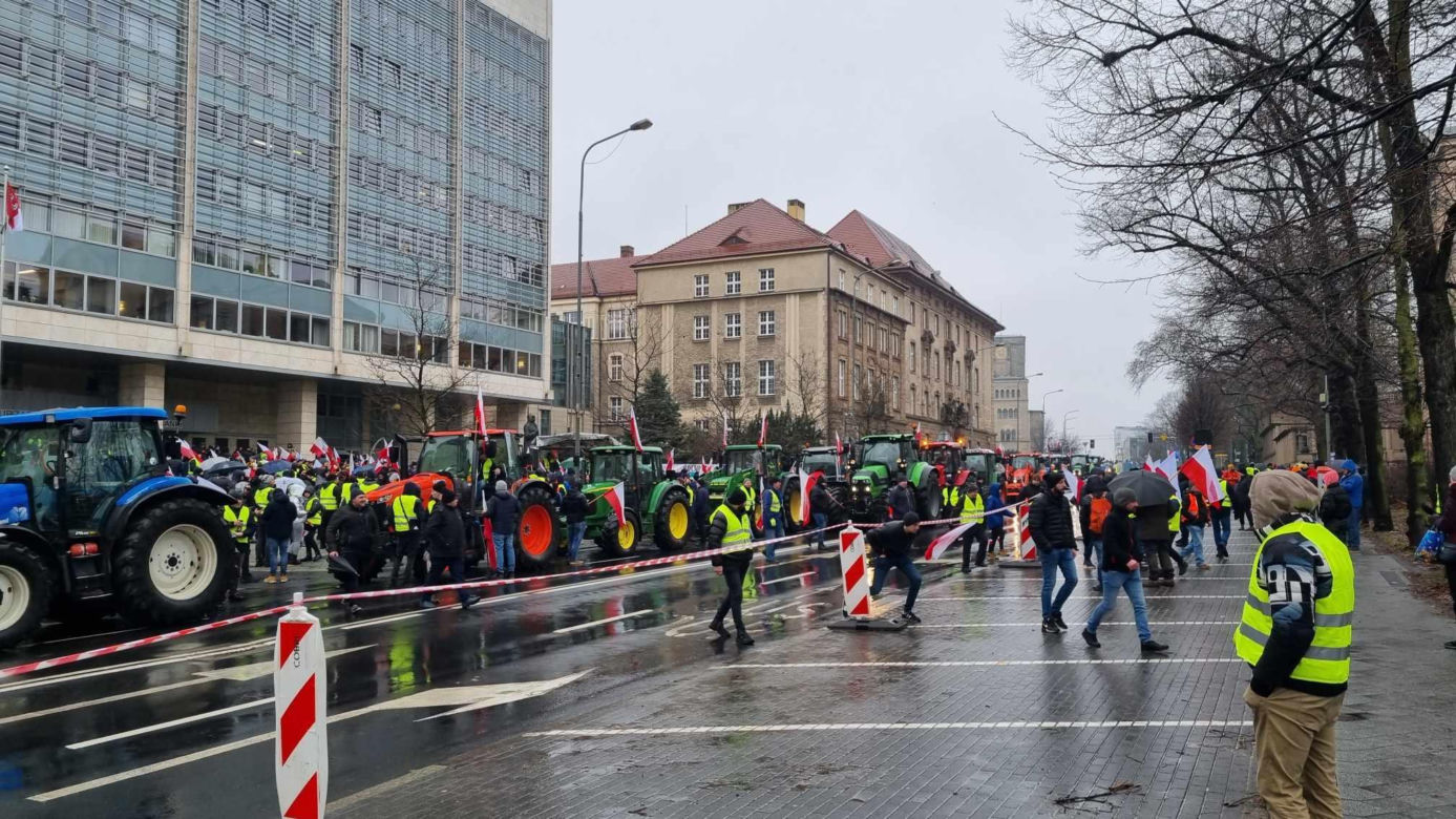 Protest rolników w Poznaniu
