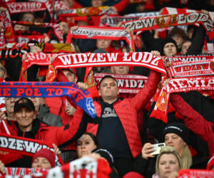 Widzew Łódź - Lech Poznań: Zdjęcia kibiców i zawodników z meczu 24. kolejki PKO BP Ekstraklasy