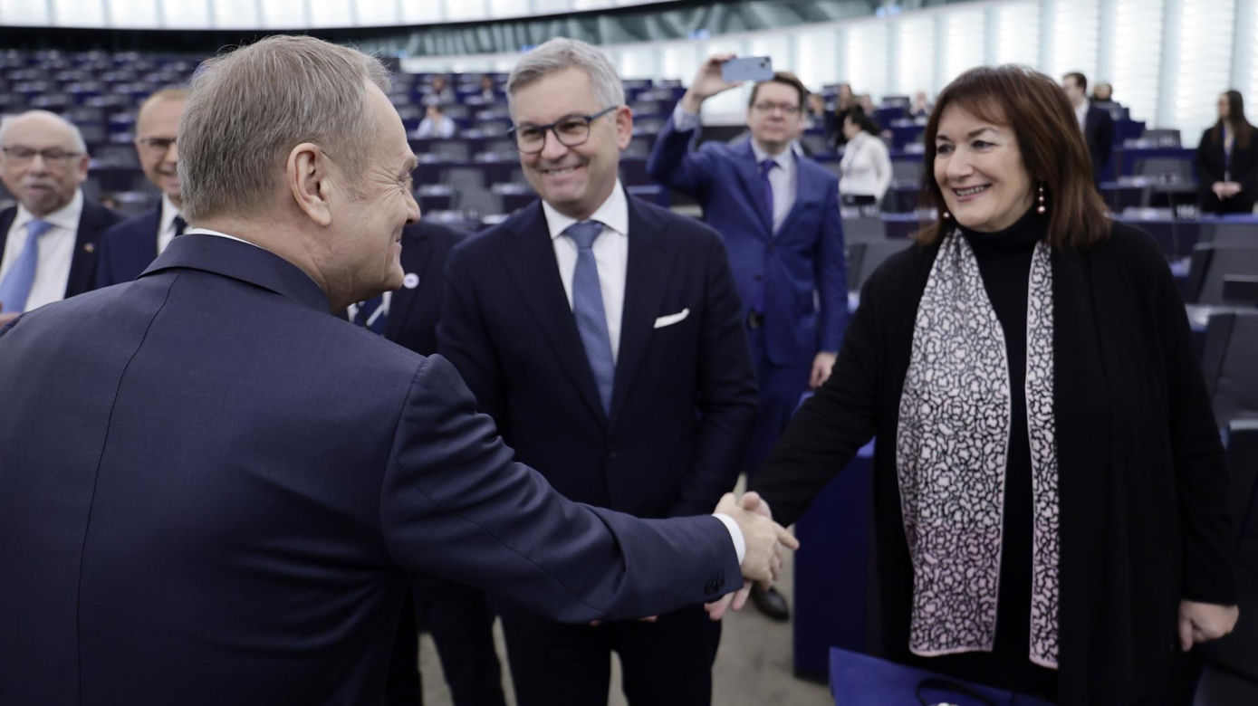 Wystąpienie Tuska w Parlamencie Europejskim