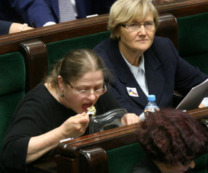 Krystyna Pawłowicz je w sejmie
