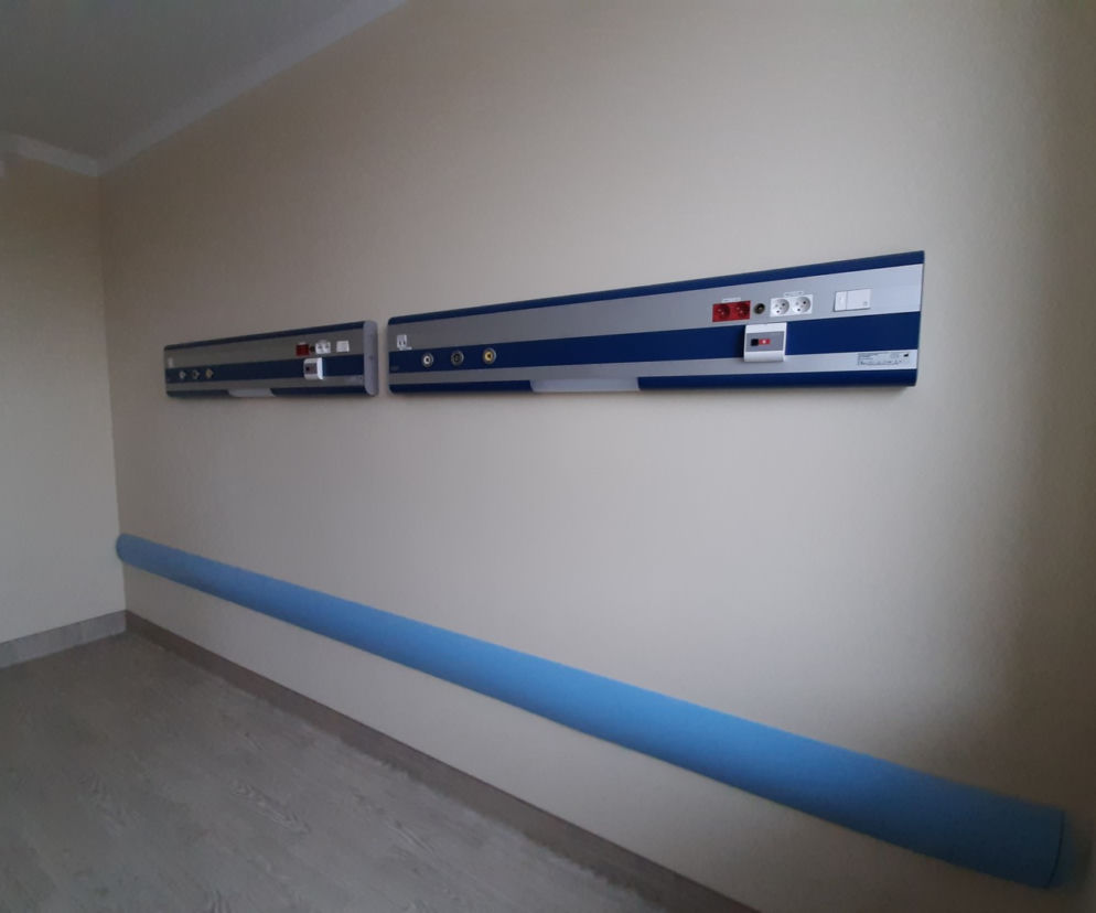 Szpital tymczasowy w Radomiu: wnętrza centrum rehabilitacji