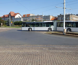 Pierwszy kurs autobusu przegubowego w Grudziądzu
