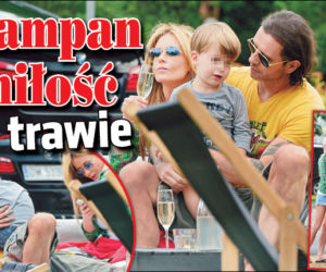 Szampan i miłość na trawie