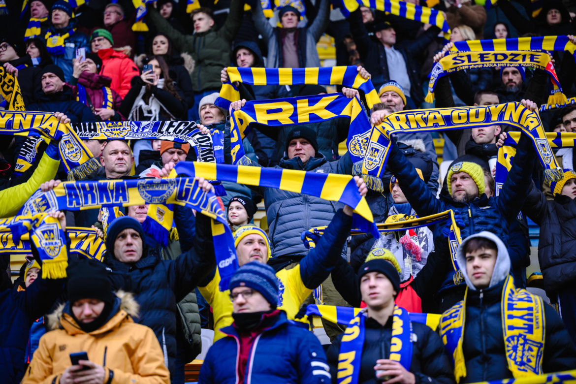 Arka Gdynia - GKS Katowice: Zdjęcia kibiców z meczu 22. kolejki PKO BP Ekstraklasy