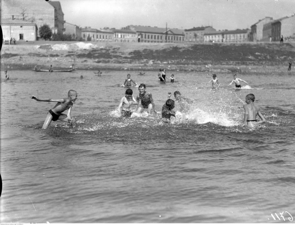 Plaża nad Wisłą w Krakowie