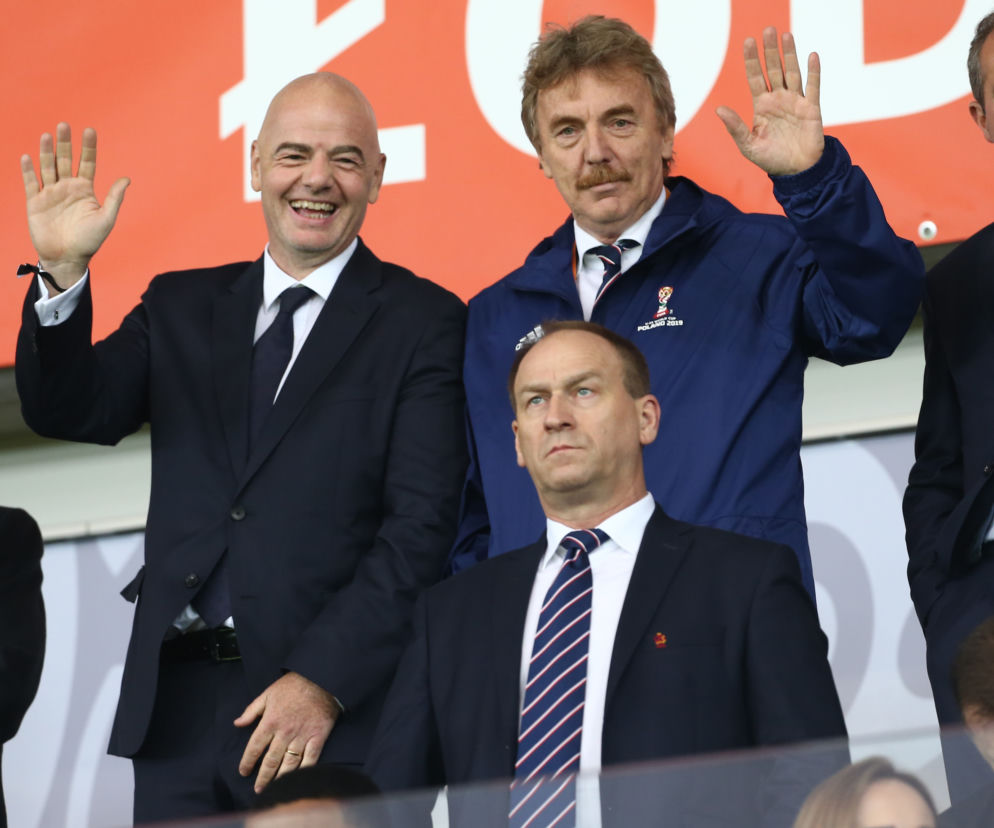 Zbigniew Boniek i Gianni Infantino