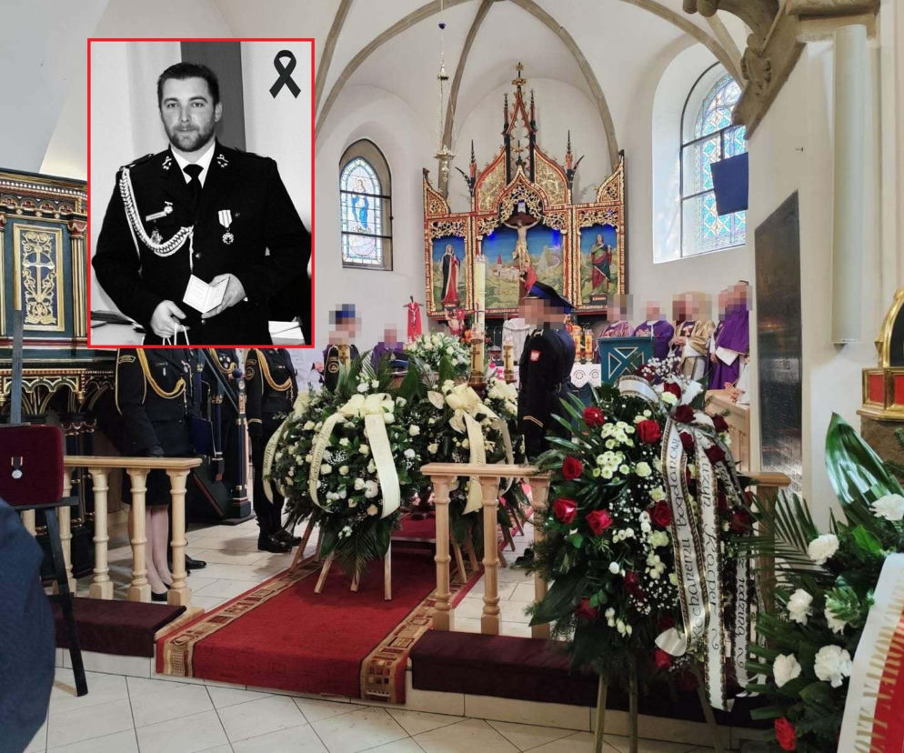 Tragiczny wypadek strażaka. Wzruszające słowa księdza na pogrzebie 35-latka