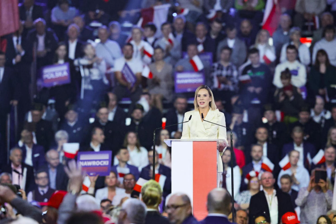 Łódź. konwencja wyborcza Karola Nawrockiego