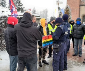 „LGBT to ludzie - uliczny protest w Tarnowie