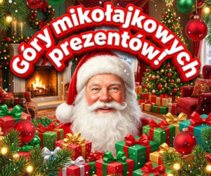 Kartka z życzeniami na Mikołaja