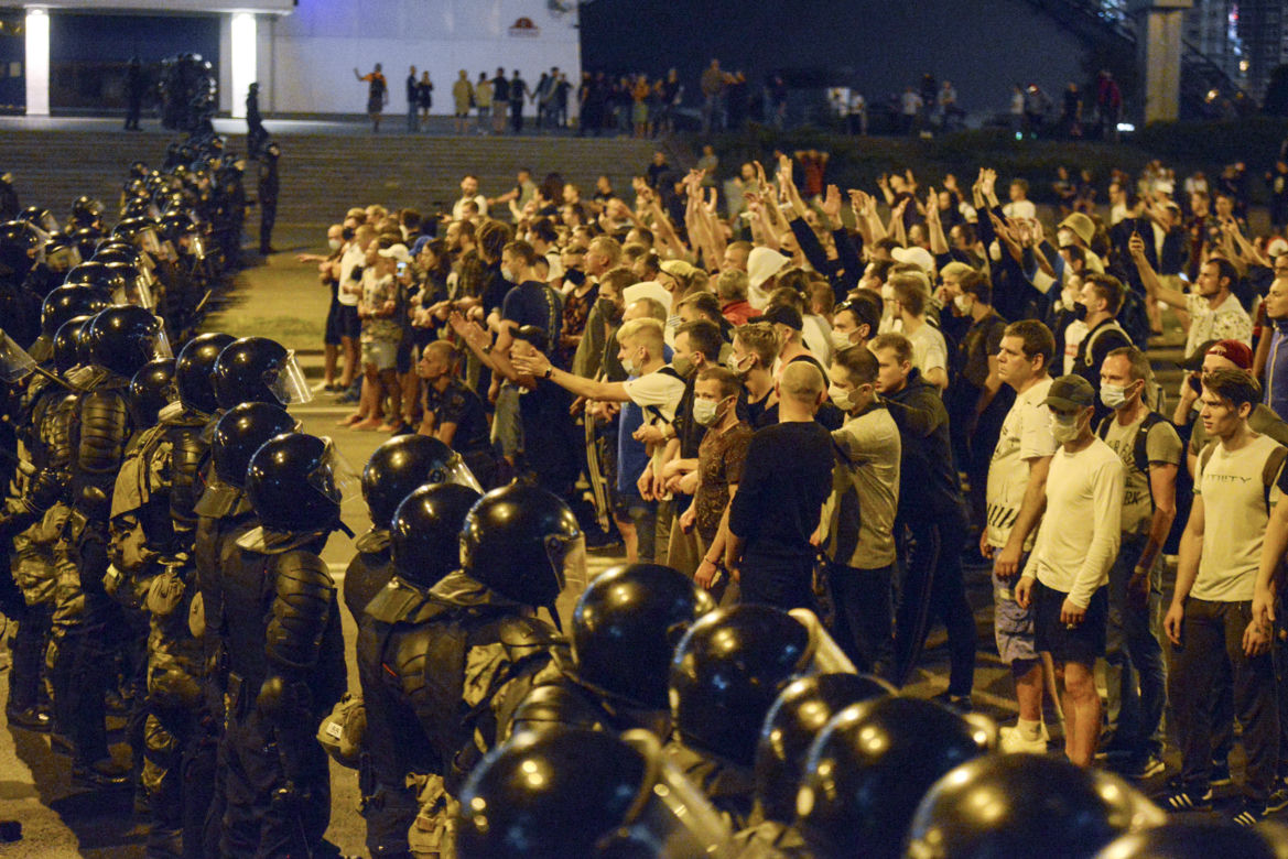 Demonstracje po wyborach na Białorusi
