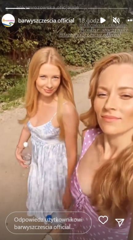 Barwy szczęścia po wakacjach 2022. Dominika (Karolina Chapko), Renata (Anna Mrozowska)