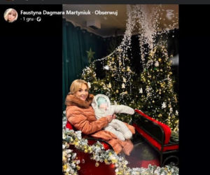 Danuta Martyniuk z wnukiem