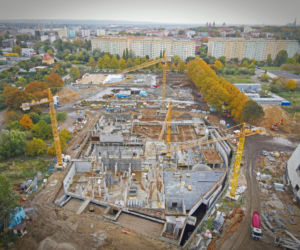Budowa Fabryki Wody - październik 2020