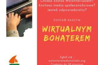 Zostań wolontariuszem bez wychodzenia z domu! Fundacja Dom w Łodzi prosi o pomoc!