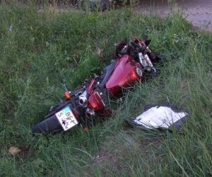 Wypadek motocyklisty