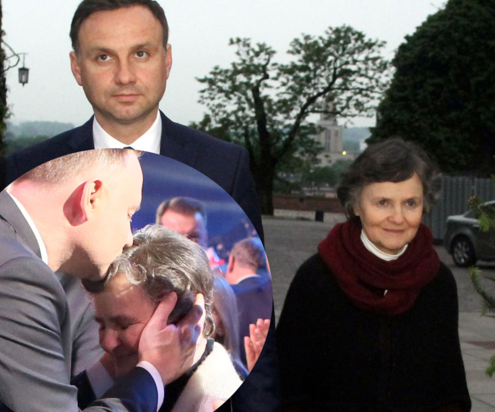 Andrzej Duda z mamą, Janiną