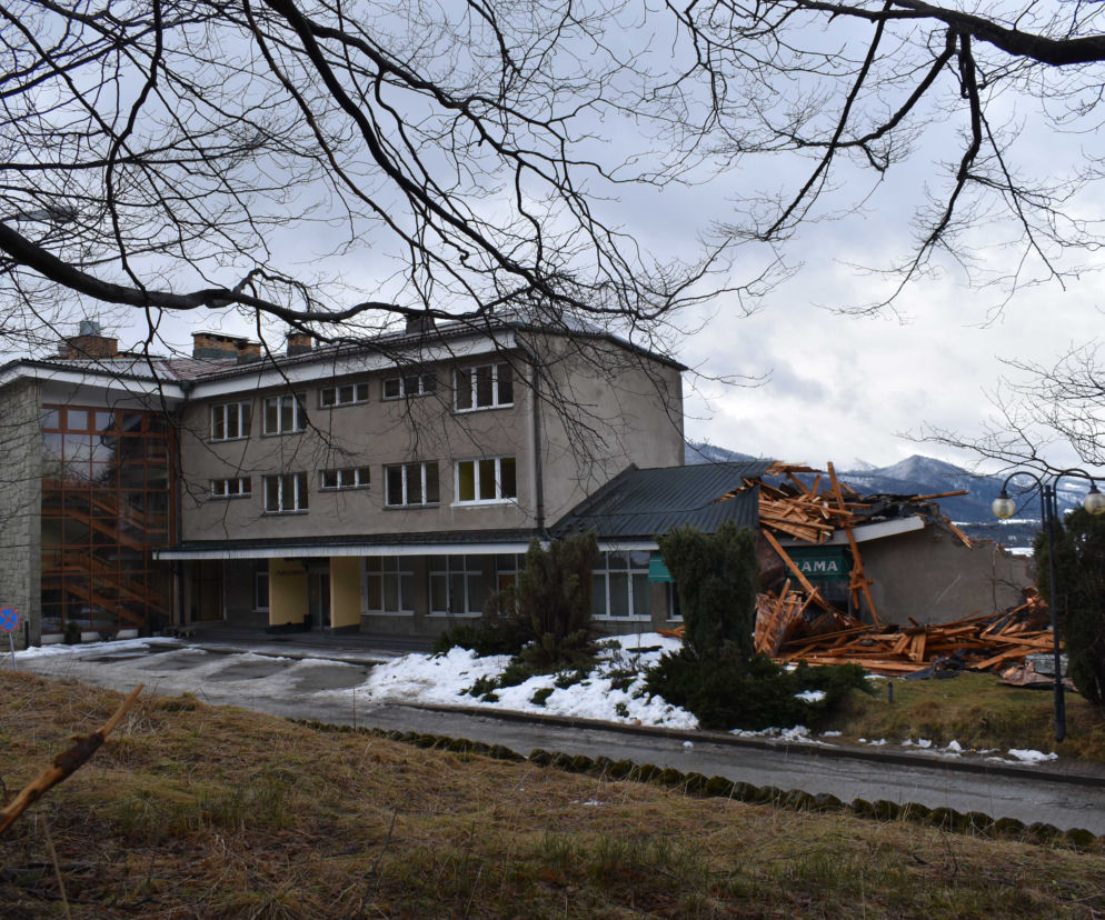 Zobacz, jak rozbierali zabytkową Panoramę w Zakopanem