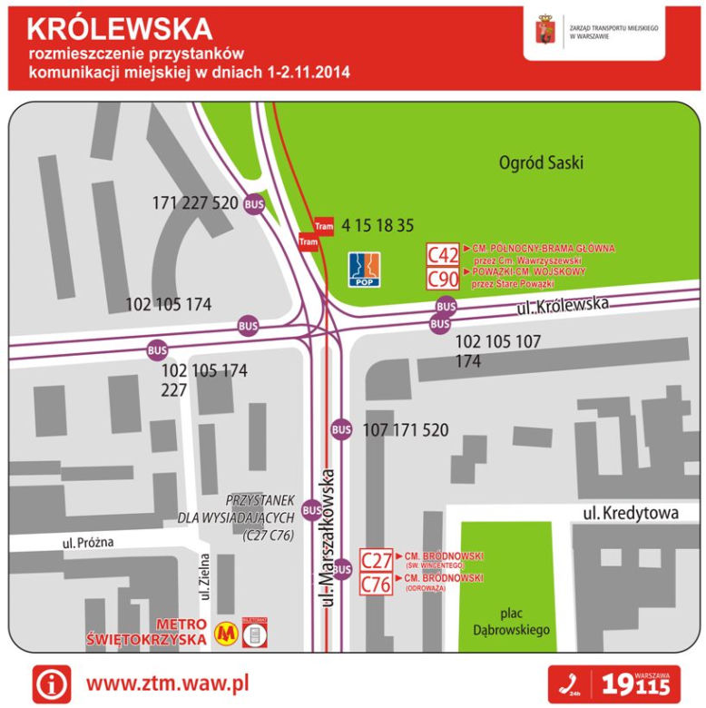 Wszystkich Świętych 2014 w Warszawie. Rozkład jazdy ZTM. Jak dojechać na cmentarze 1 listopada?