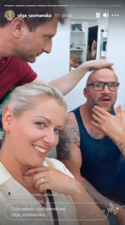 M jak miłość. Andrzejek (Tomasz Oświeciński), Marzenka (Olga Szomańska), Bartek (Arkadiusz Smoleński)