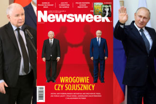 Jarosław Kaczyński sojusznikiem Putina? Okładka Newsweeka. W co gra Tomasz Lis?