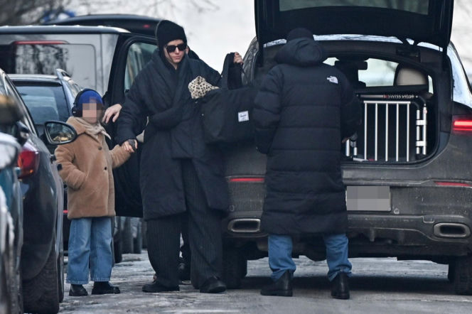 Marek Kondrat z żoną i córką w Warszawie