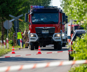 Wypadek na przejeździe kolejowym
