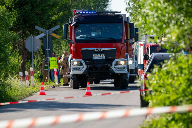 Wypadek na przejeździe kolejowym