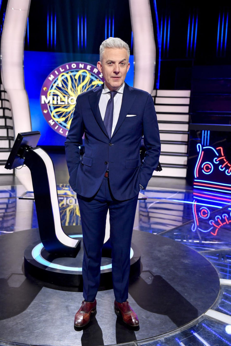Hubert Urbański w "Milionerach" TVN-u
