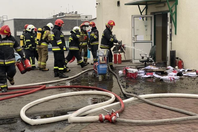 Radomsko: Płonął urząd pracy! Ewakuacja pracowników
