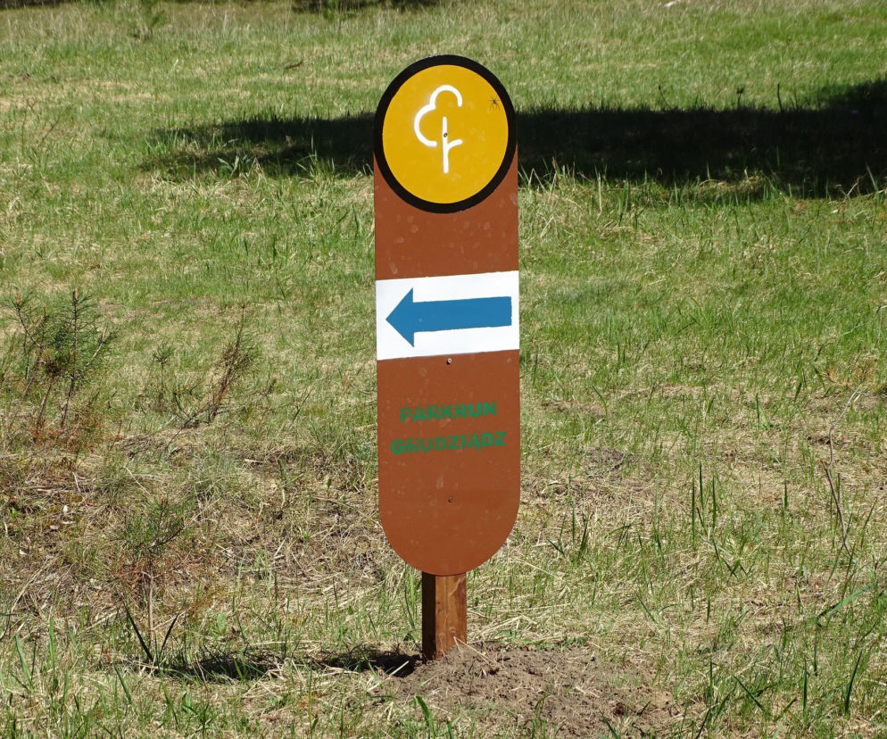 Trasa Parkrun oznakowana
