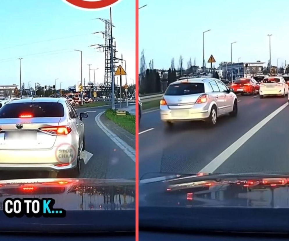 „Samozwańczy szeryf” kontra kierowcy. Wideo z Wrocławia hitem sieci