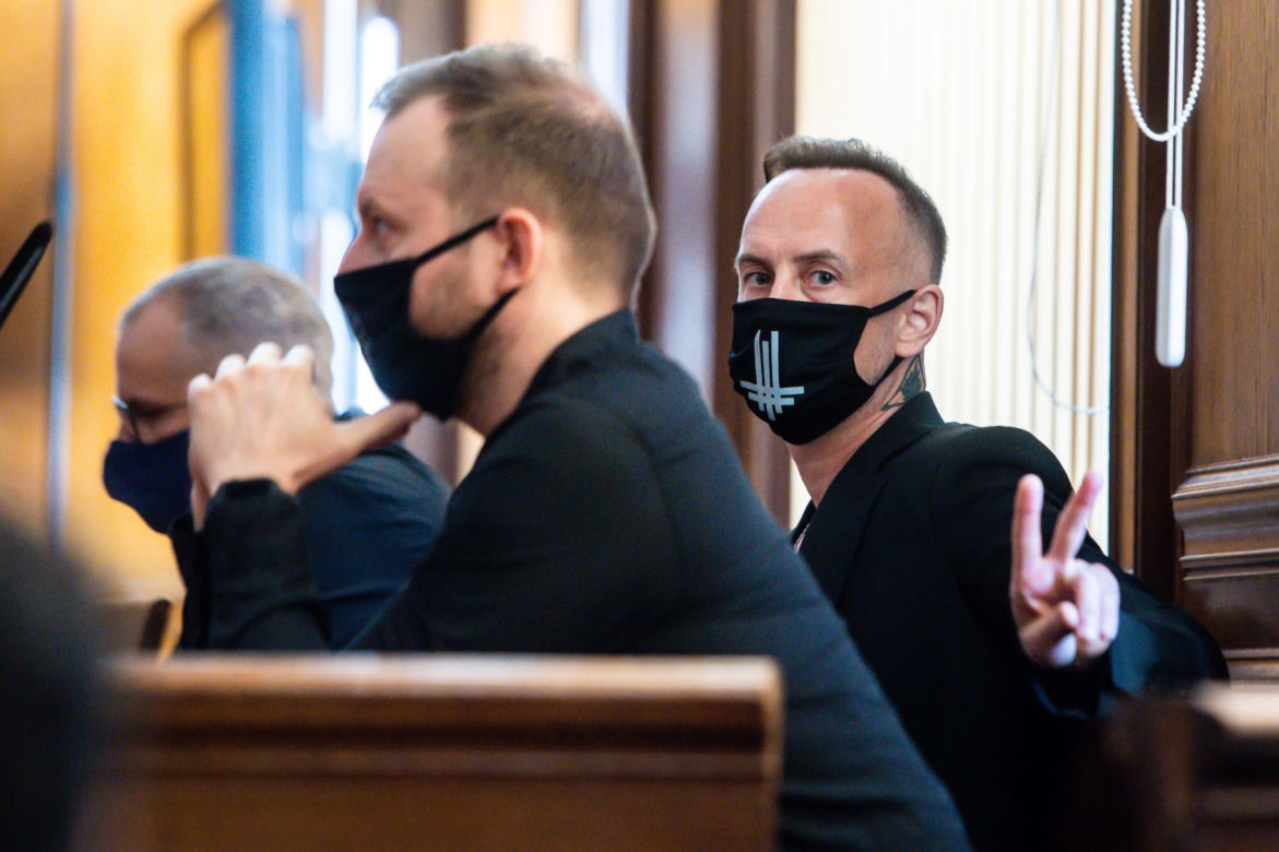 Adam Nergal Darski w sądzie