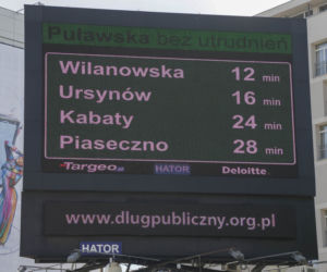 Licznik kosztów korków w Warszawie