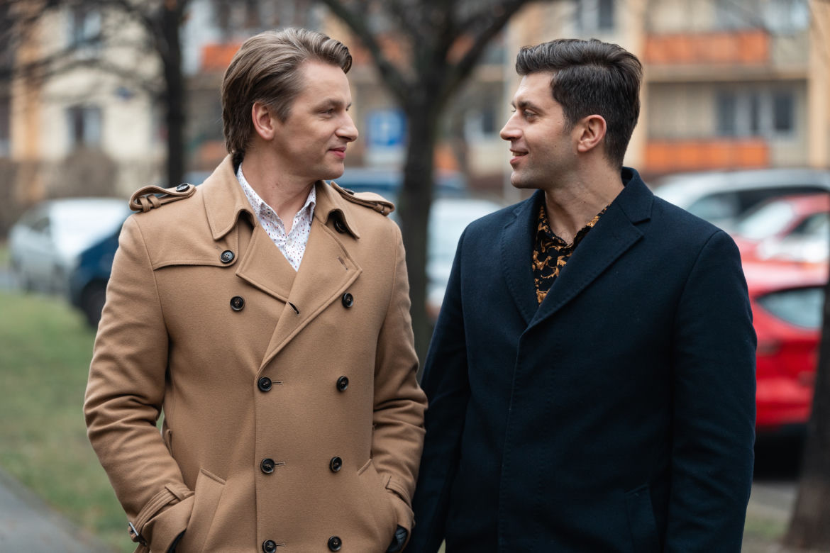 Przyjaciółki 17 odc. 198. Andrzej (Adam Adamonis), Robert (Krzysztof Wieszczek)