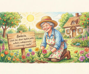 Kartka z życzeniami na Dzień Babci 2026
