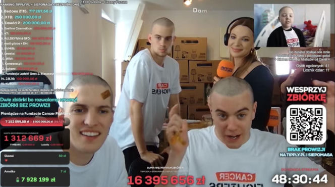 Kasia Węsierska na streamie Łatwoganga
