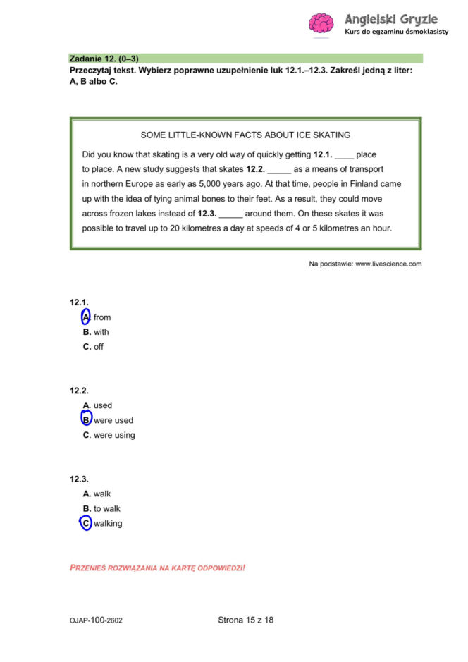 Próbny egzamin ósmoklasisty 2026 CKE: angielski - wszystkie odpowiedzi do arkusza CKE 14.01.2026