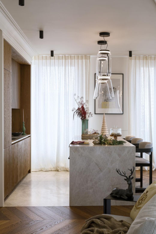 Apartament w stylu francuskim w świątecznej odsłonie