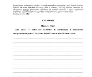 ARKUSZE CKE - Matura j. rosyjski - poziom podstawowy 2019
