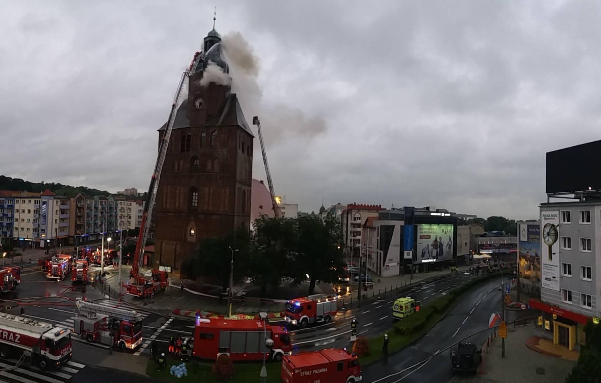 Pożar katedry Gorzów