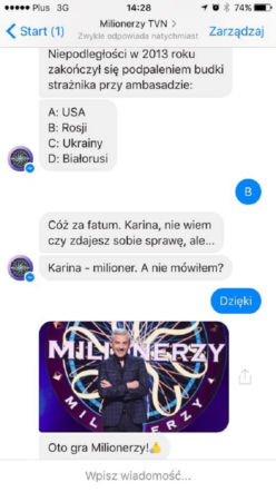 Milionerzy - gra na Messengerze. Facebook sprawdza Waszą wiedzę!