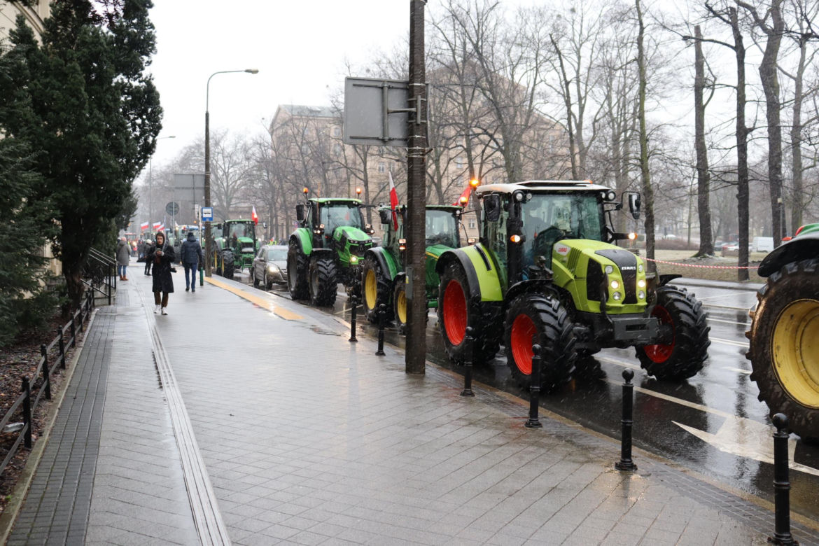 Protest rolników w Poznaniu 