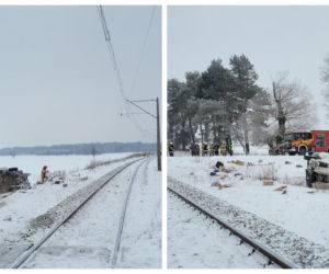 Fatalne warunki na drogach w Podlaskiem. Wypadki i samochody w rowach [ZDJĘCIA]