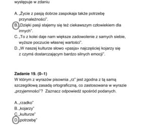 Egzamin ósmoklasisty 2020 - język polski - odpowiedzi