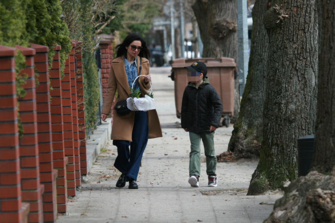 Marta Kaczyńska ze święconką