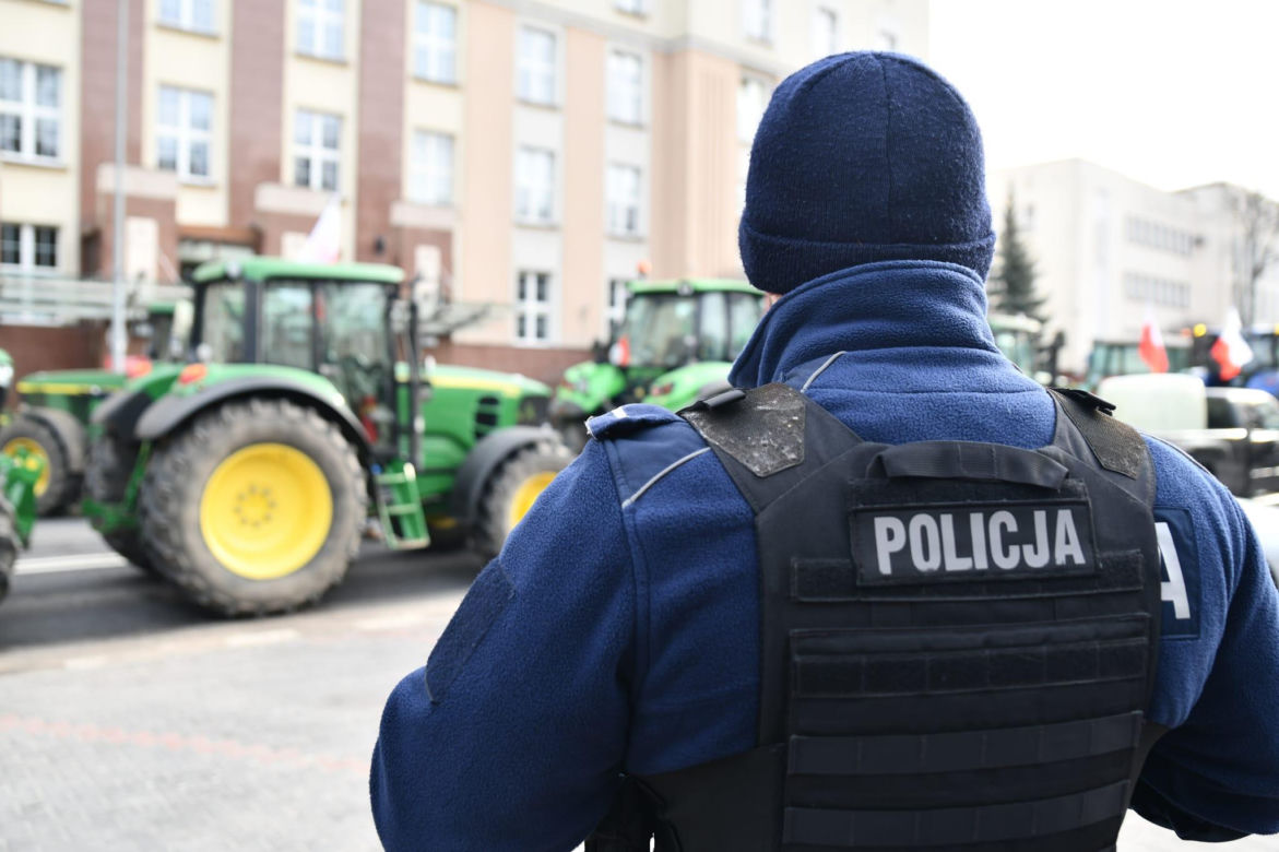 Protest rolników w woj. podlaskim (9.02.2024)