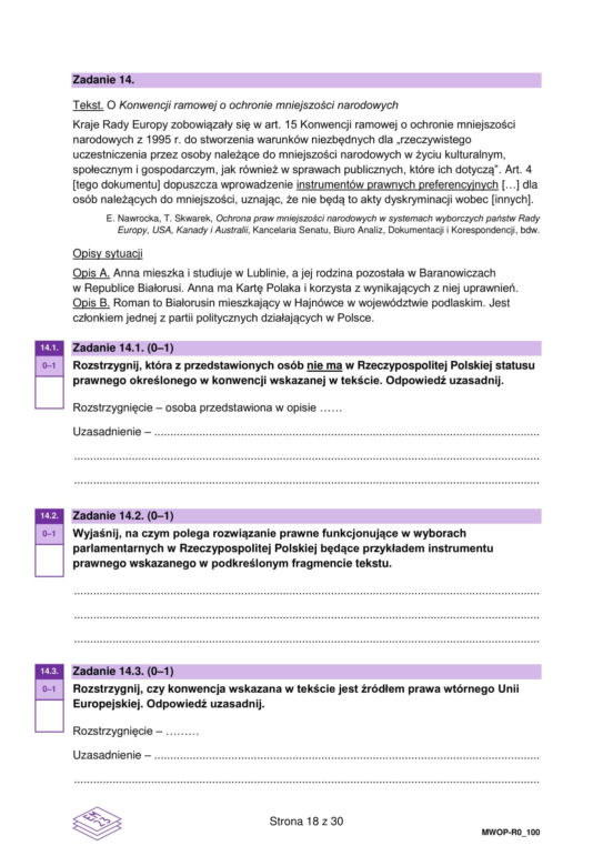 Matura 2025: WOS poziom rozszerzony 13.05.2025. Odpowiedzi, arkusze CKE [Formuła 2023]	