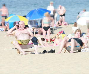 Marian Lichtman na plaży